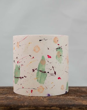 Splashed Hand-Painted Planter