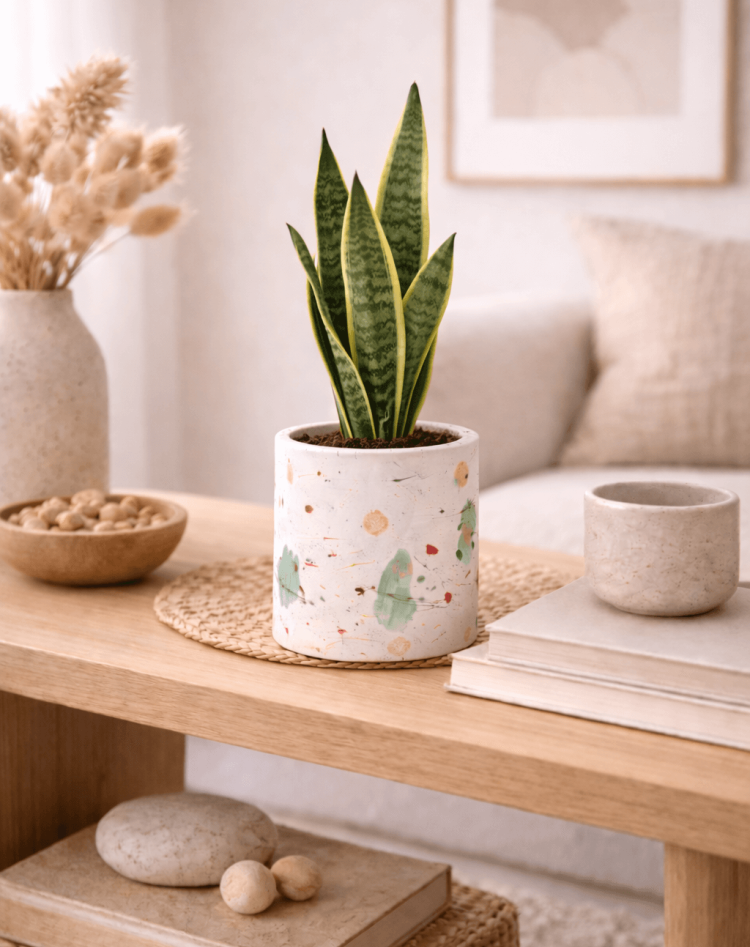Splashed Hand-Painted Planter