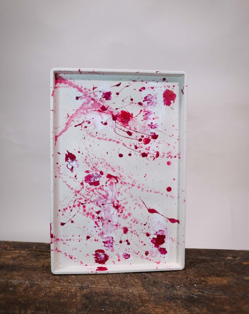 Abstract Splash Art Tray