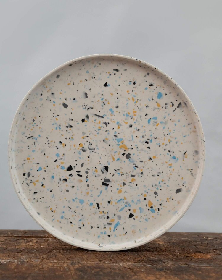 Pure Curve Terrazzo Tray