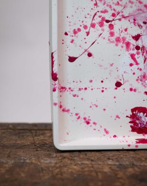 Abstract Splash Art Tray