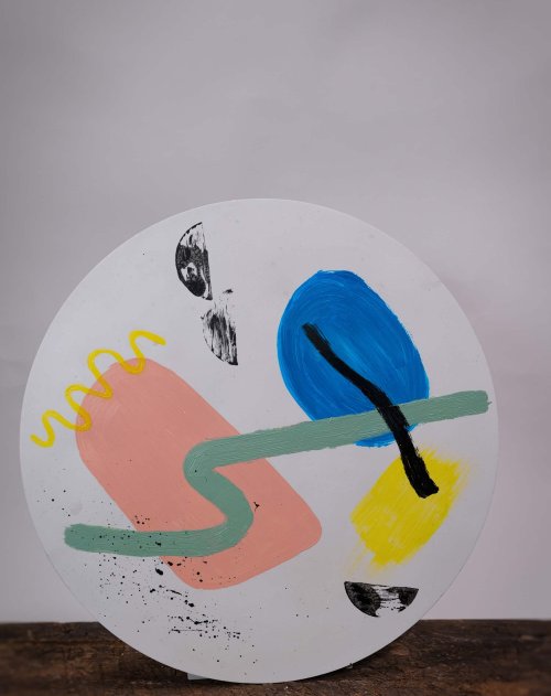 Abstract Art Round Tray