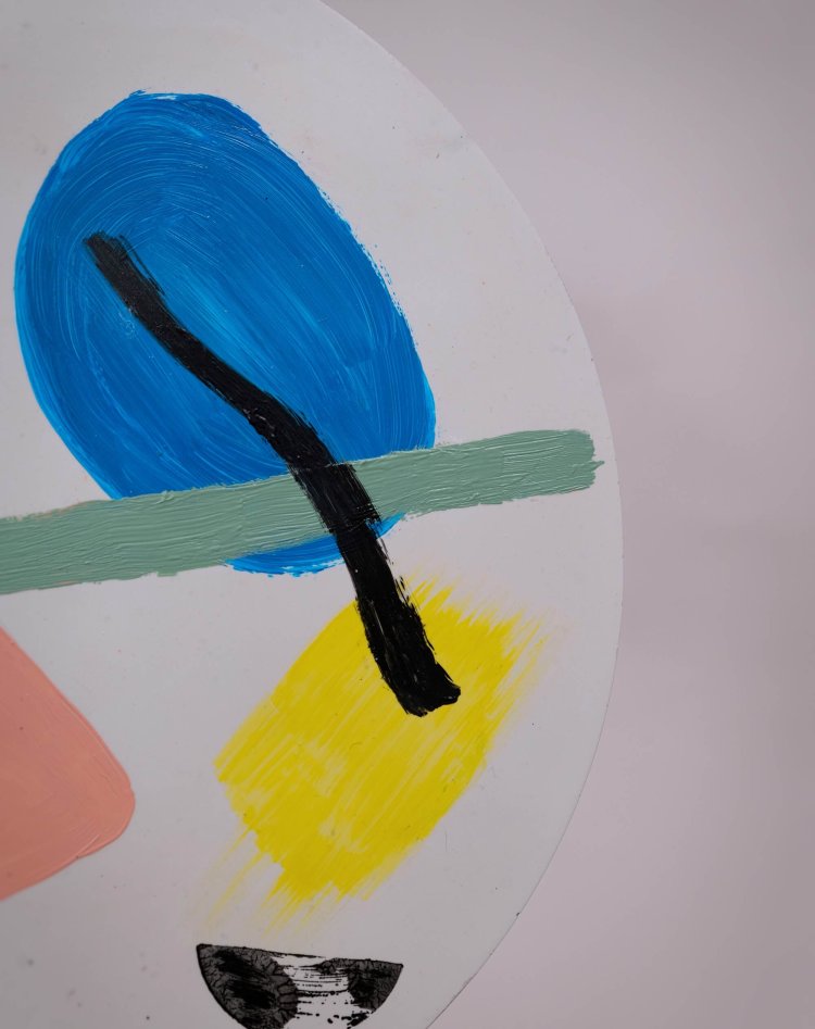 Abstract Art Round Tray