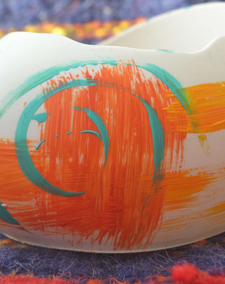 Broken Egg – Abstract Hand Painted