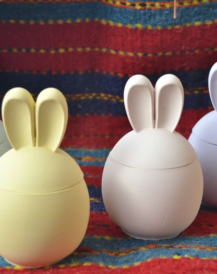 Bunny Ears Candle Jar