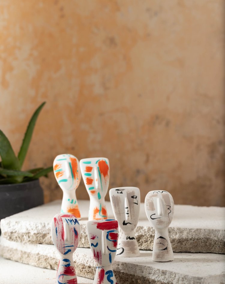 Cycladic Figurines – Hand Painted Edition