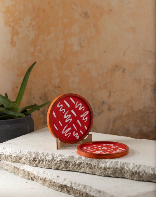 Archaic Coasters set of 2