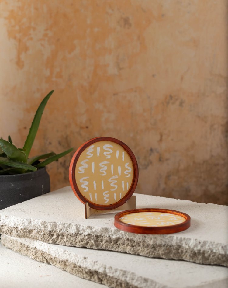 Archaic Coasters set of 2
